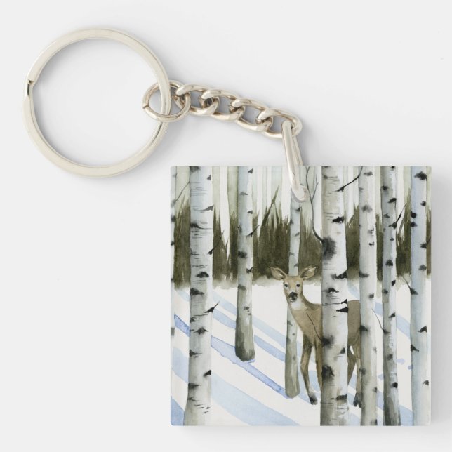 Cerf en chute de neige (Devant)