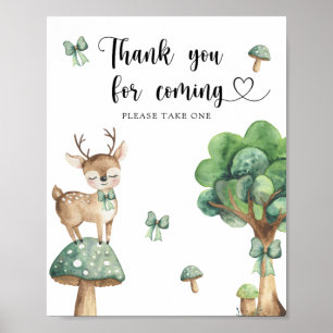cerf - Merci d'être venu Affiche