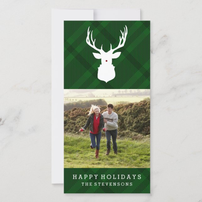 Cerf RUSTIQUE | PLANIFIÉ | CARTE DE VACANCES ÉLÉGA (Devant)