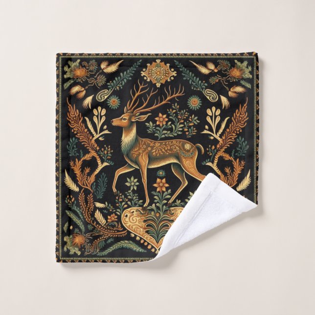 Cerf sauvage rustique (Gant de toilette)