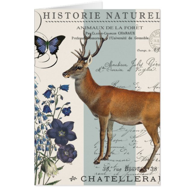 cerf vintage moderne (Devant)