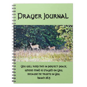 Cerfs communs en journal de prière de Forestland