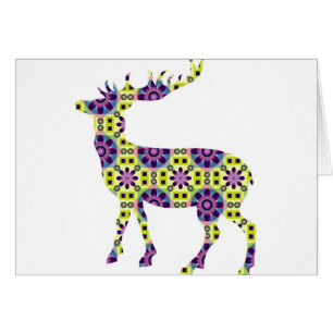 Cerfs communs géniaux colorés