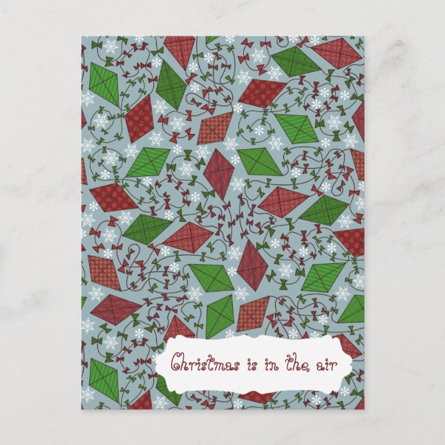 Cerfs-volants de Noël, carte postale (Devant)