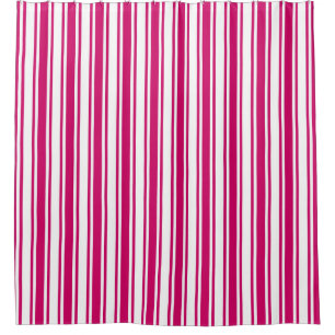 Cerise and white candy stripes