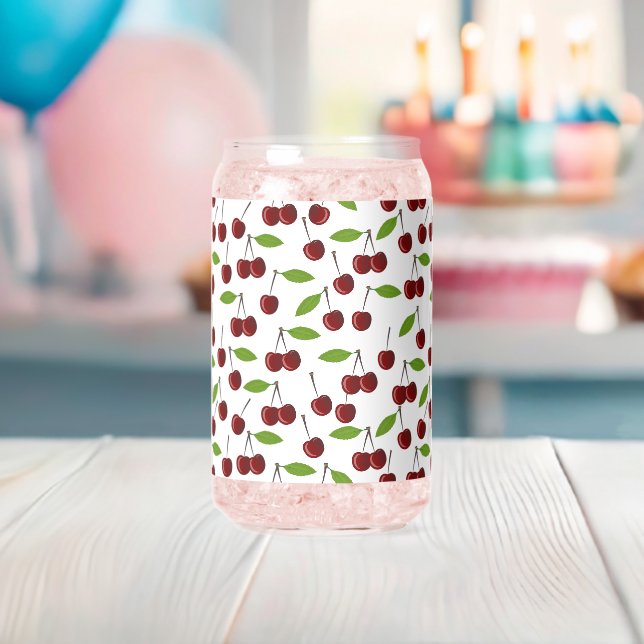 Cerise Rouge, Motif De Cerises, Feuilles, Fruits (Insitu (Baby Shower))