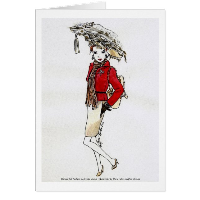 Cerises Jubbilee d'Aquarelle de mode de poupée de (Devant)