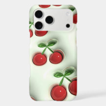 Cerises Rouges Brillantes – Coque iPhone esthétiqu