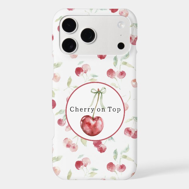 Cerises Rouges Feuilles Vertes (Verso)