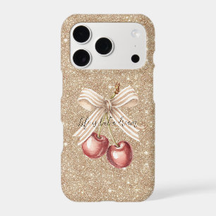 Cerises Rouges Paillettes D'or