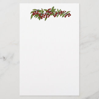 Cerises sur une papeterie vigne