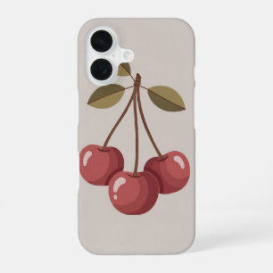 Cerises Vintage Groupées iPhone 16 Case