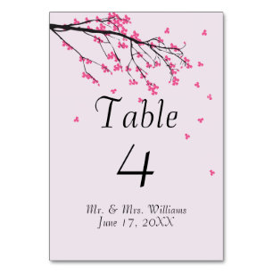 Cerisier en fleur - Carte Table