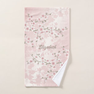 Cerisier Fleur Apricot Vintage Floral Monogramme
