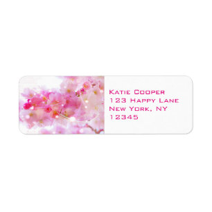 Cerisier japonais aux fleurs rose pastel