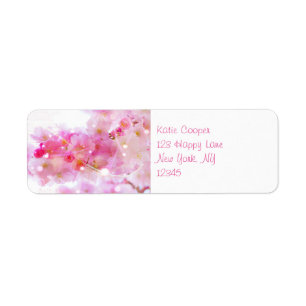 Cerisier japonais aux fleurs rose pastel