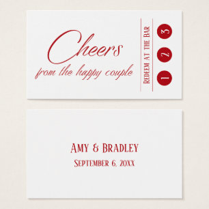 Cerisier rouge sur blanc, 3 Punch Boire Billets