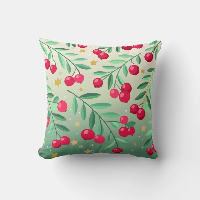 Cerisier saisonnier réversible et Coussin cardinal (Recto)