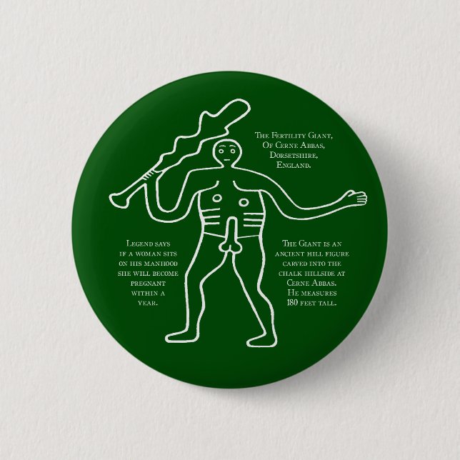 Cerne Giant 2 Inch Round Button (Front)