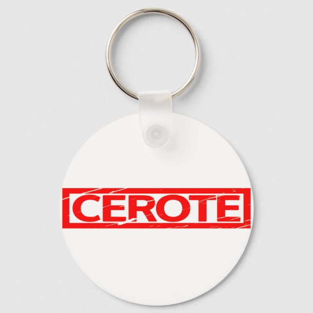 Cerote Stamp Keychain (Front)