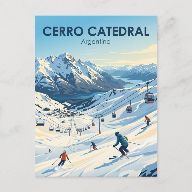Cerro Catedral Argentina Postcard (Front)