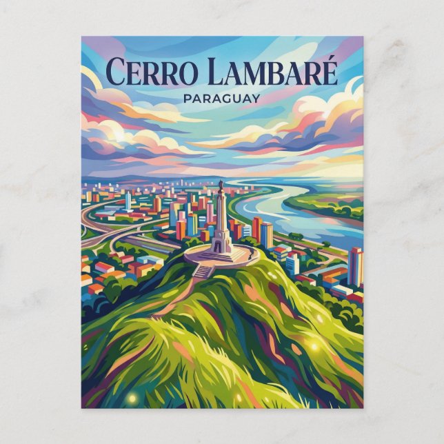Cerro Lambaré Paraguay Postcard (Front)