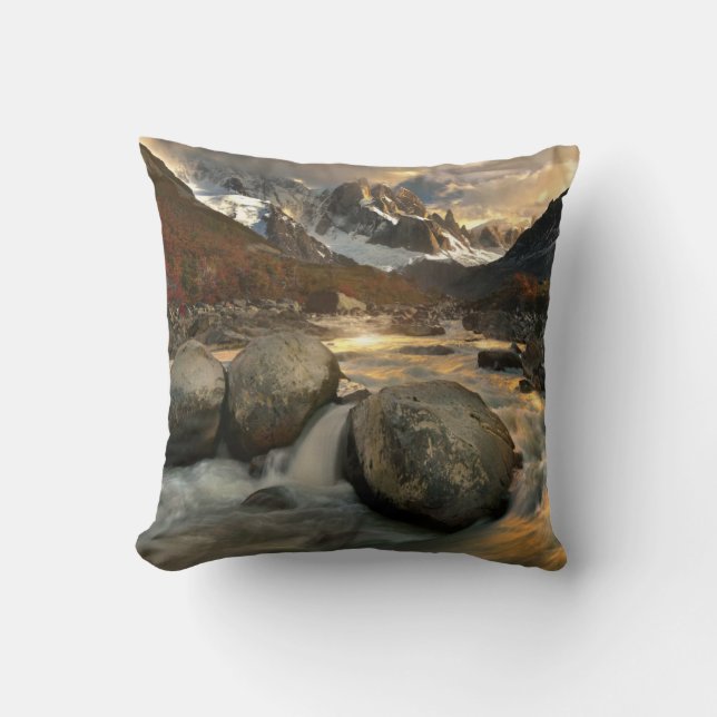 Cerro Torre Throw Pillow (Front)