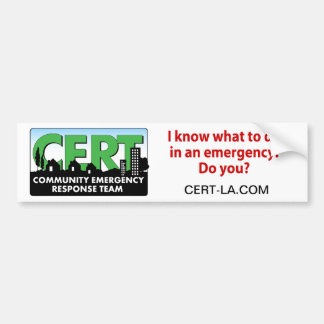 CERT Bumper Sticker-customize Sticker
