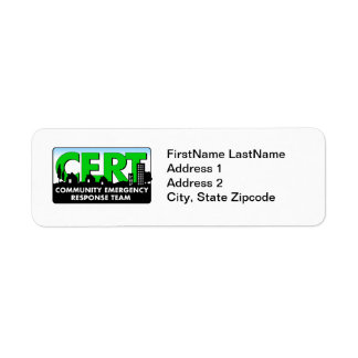 CERT Return Address Label