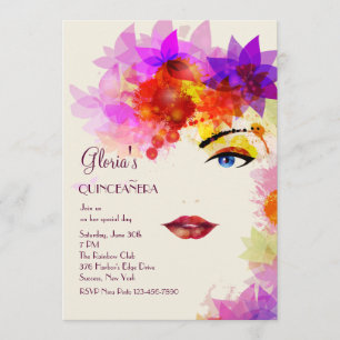 Certain Glance Quinceanera Invitation