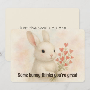Certain Lapin Pense Que Vous Êtes Génial Carte de