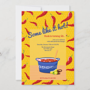 Certains Aiment It Hot Chili Invitation