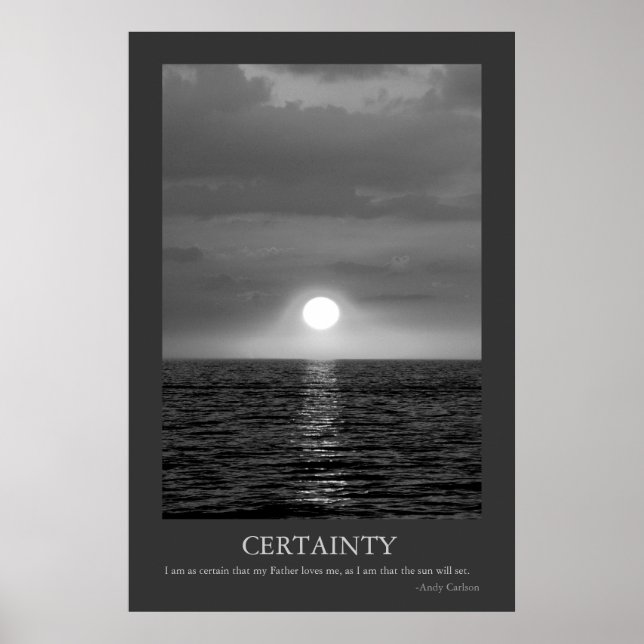 Certainty Poster (Front)