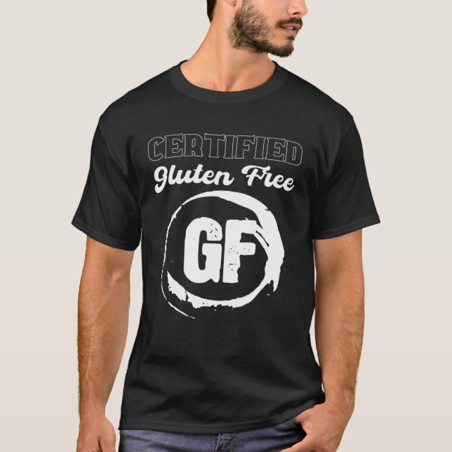 Certfied Gluten Free Vegetarian T-Shirt (Front)