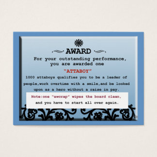 certificat attaboy