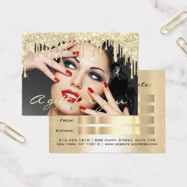 Certificat cadeau Beauté Salon SPA maquillage phot (Bureau)