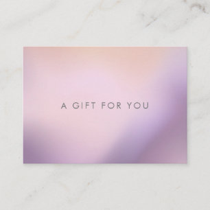 certificat cadeau blush métallique