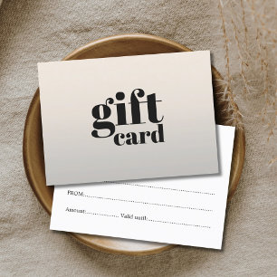 Certificat Cadeau de Beauté Simple Élégant et Raff