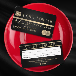 Certificat cadeau de carte de crédit moderne uniqu