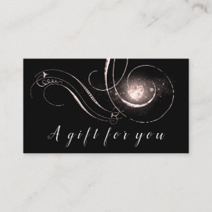 Certificat cadeau de coeur simple Rose noir blanc
