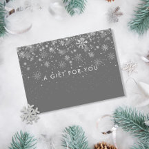 Certificat cadeau de fêtes de neige de vacances d'