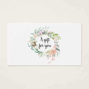 Certificat-cadeau de guirlande de roses