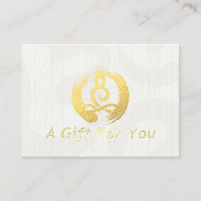 Certificat cadeau de l'instructeur YOGA Méditation (Devant)