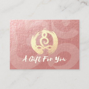 Certificat cadeau de l'instructeur YOGA Méditation