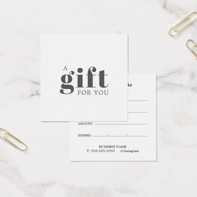 Certificat Cadeau de Maquilleur Propre (Bureau)