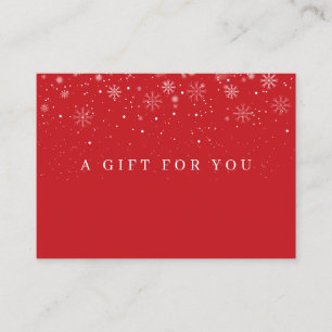 Certificat cadeau de Snowflakes d'affaires de vaca