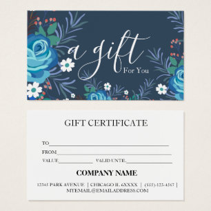 Certificat cadeau d'entreprise simple et moderne