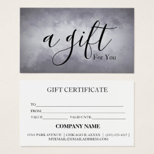 Certificat cadeau d'entreprise simple et moderne