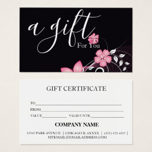 Certificat cadeau d'entreprise simple et moderne