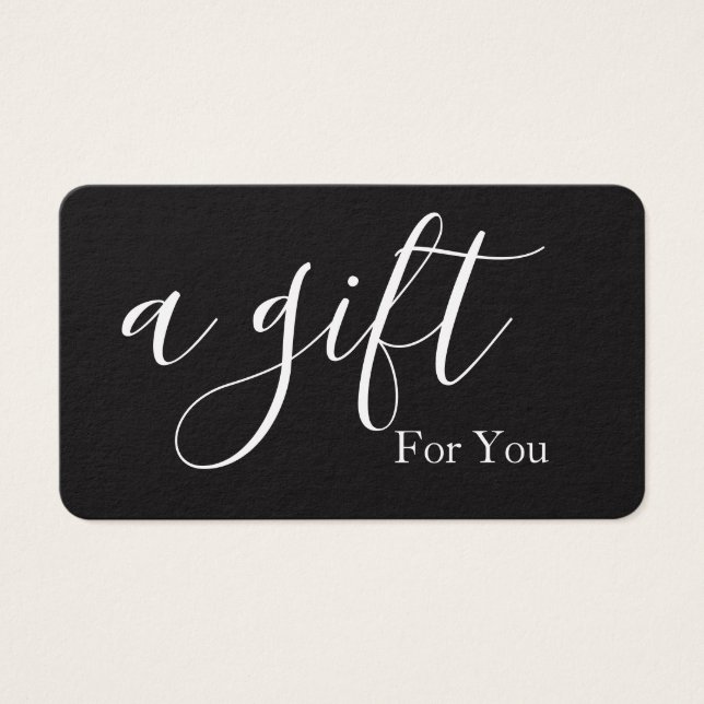 Certificat cadeau d'entreprise simple et moderne (Devant)